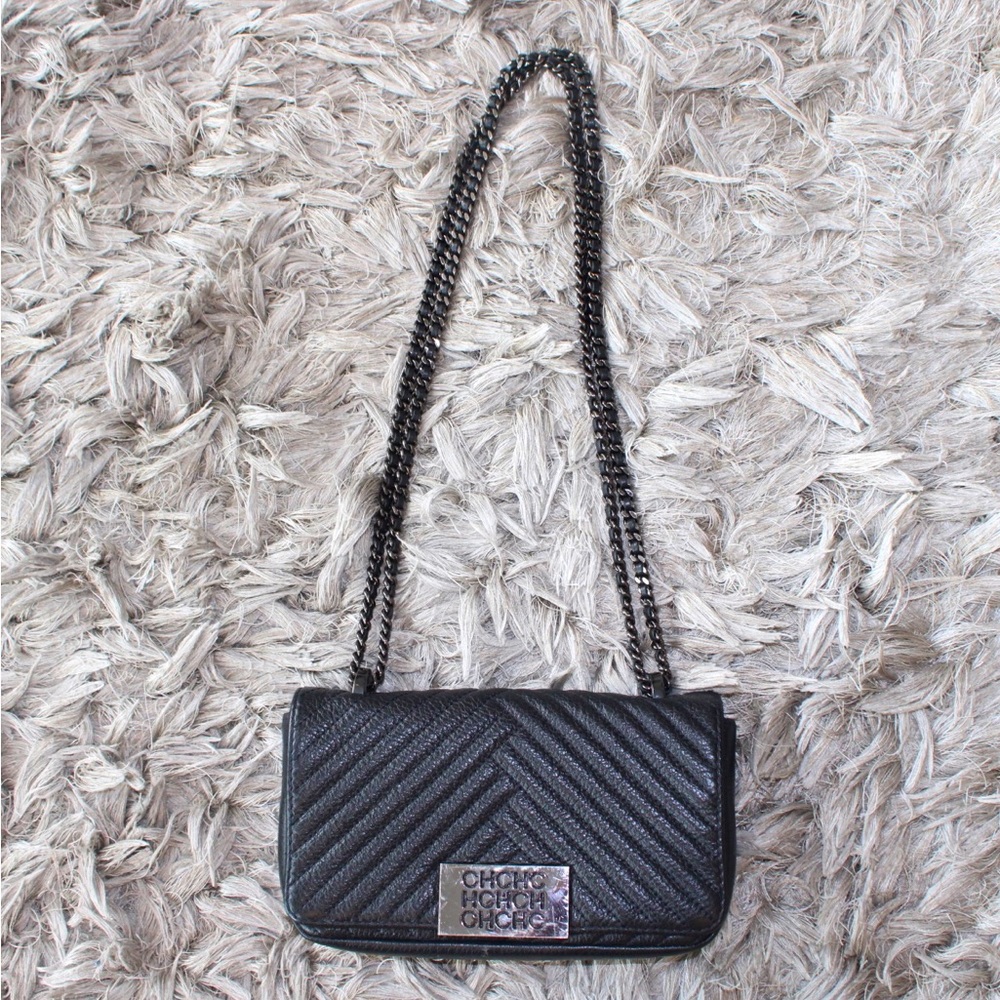 CAROLINA HERRERA - PRELOVED LEATHER CROSS BODY BAG
